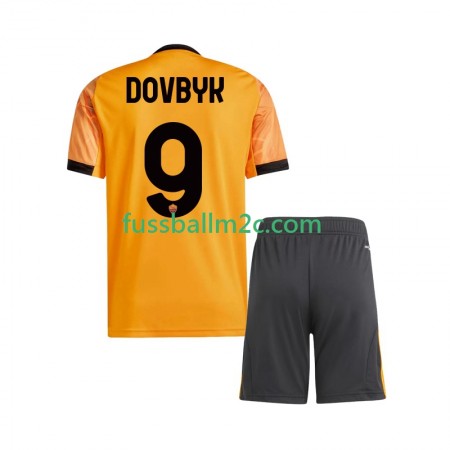 Fußballtrikots AS Rom Artem Dovbyk 9 Kinder Auswärts Trikotsatz 2025-2026 Fußballtrikots AS Rom Artem Dovbyk 9 Kinder Auswärts Trikotsatz 2025-2026